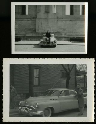 Vintage Photo 1950 Buick Altoona,  Pa And Belleau,  France In 1954