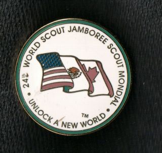 2019 World Scout Jamboree Official Large Usa,  Mexico,  Canada Hosts Enameled Pin