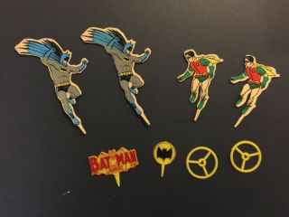 Vintage Batman And Robin Cake Toppers 1966