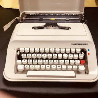 Vintage Underwood 319 Typewriter Gray With Cover Order 2