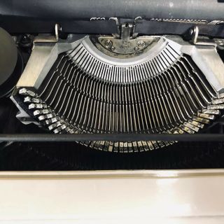 Vintage Underwood 319 Typewriter Gray With Cover Order 5