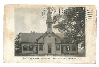 Vintage 1909 Rare Postcard East Market Md Academy