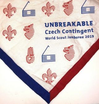 Czech Contingent " Unbreakable " 2019 24th World Boy Scout Jamboree Neckerchief
