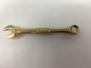 Vintage Snap On Tie Clip Bar Wrench 1/4 " Gold Tone