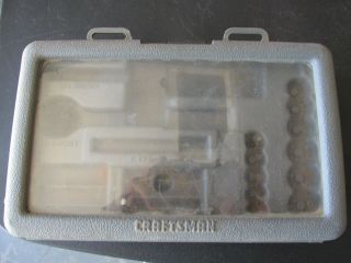 Vintage Craftsman 1/4 " Drive Metric Empty Socket Box Plastic Case Pt 934801