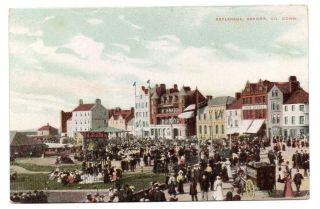 Bangor,  Esplanade,  Co Down,  Northern Ireland,  Colour,  Postcard,  C 1930 