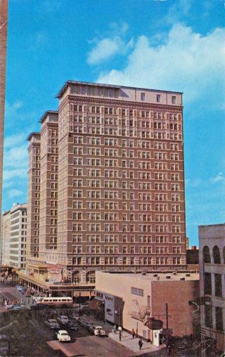 Houston Tx - Rice Hotel Postcard 1970 Pmk