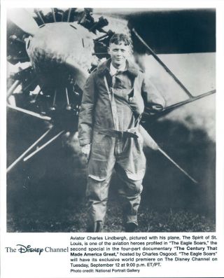 1930s Charles Lindbergh Aviator Plane Actor St Louis Eagle Soars Osgood