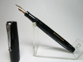 Vintage Mabie Todd Blackbird Fountain Pen 14ct Flexy Nib Freshly Serviced