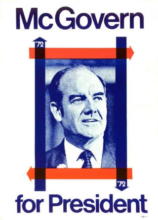 Unusual 1972 George Mcgovern For President 
