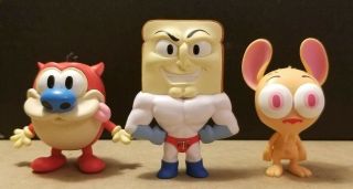 Funko Mystery Minis Nickelodeon - Powdered Toast Man,  Ren & Stimpy