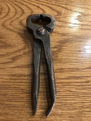 Vintage Sargent&co Farrier Nippers/nail Puller Plier 6 " Long
