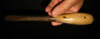 Vintage Irwin (us Of A) Wood Handle " Machinists 