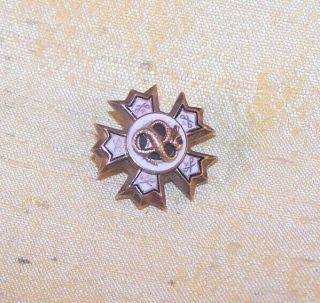 Vintage Sigma Nu Fraternity 10k Gold Pin / Badge,  Epsilon Omicron 1940 Old