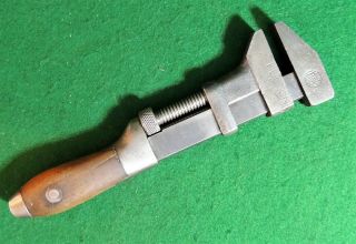 Vintage Fulton Bemis & Call Co Wood Handled Monkey Wrench Shape