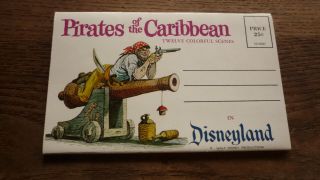 1960s Usa Postcard View Folder,  Disneyland Pirates Of The Caribbean