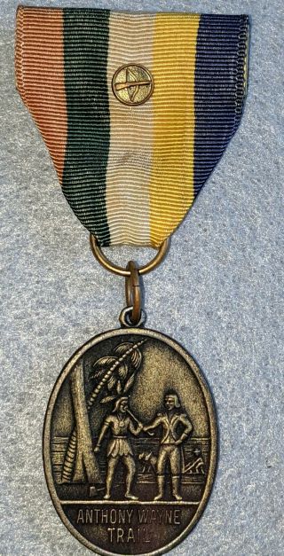Boy Scout Trail Medal - Anthony Wayne Trail - With Pin