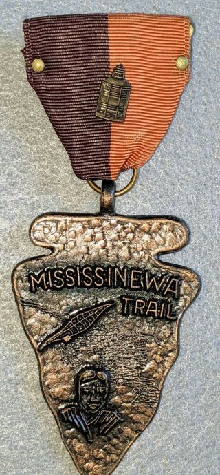 Boy Scout Trail Medal - Mississinewa Trail - With Pin