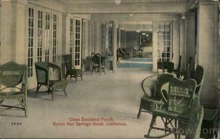 Glass Enclosed Porch - Byron Hot Springs Hotel Contra Costa County California