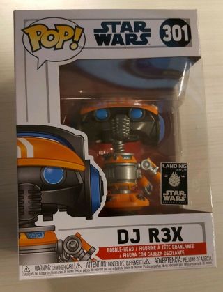 Exclusive Star Wars Dj R3x Rex Funko Pop Vinyl Figure In Hand Disney Parks