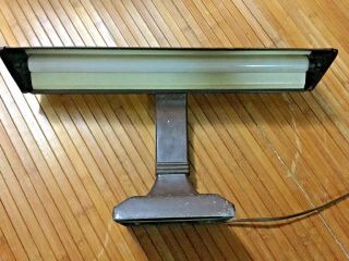 Vintage Brown Wide Desk Lamp Fluorescent Lite Master Art Specialty Co