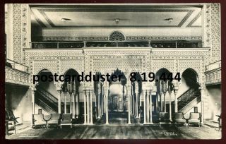 444 - Wilkes Barre Pennsylvania 1914 Iren Temple Interior.  Real Photo Postcard
