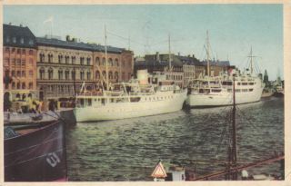 Bornholm Boats In Copenhagen Harbour - Kobenhavn - Daemp Radioen 1951 Ingvar