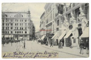 Czech Republic Brno Brunn Street Scene 1903 Vintage Postcard 13.  4