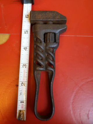 Vintage Unique Monkey Wrench Pat Sept 7 97 Twisted Handle 6 " Industrial