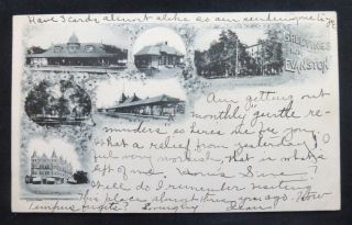 Greetings From Evanston,  Il,  Multiview,  Private Mailing Card,  Postmarked 1907