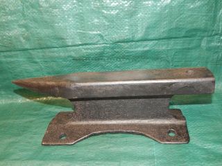 Vintage Anvil,  12.  5 Lb. ,  Custom Crafted,  4 " H.  X 13 " L. ,  Railroad Track Iron