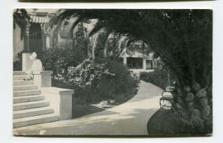 Vintage Postcard Los Angeles Ca Hotel Hollywood Exterior Entrance Photo Image