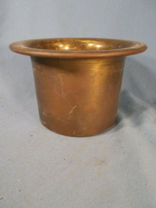 1880 - 1890s Victorian Brass Banquet Oil Lamp Inner Liner Font Holder Gwtw Lamp