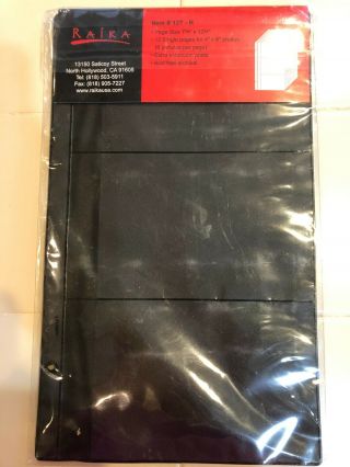 Raika 127 - R Refill Pages For Your 3 - Up Album - 4 X 6 In. ,  Never Opened
