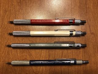 Vintage Koh - I - Noor Rapidomatic Drafting Pencils