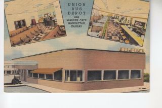3 Views Union Bus Depot & Warren Cafe Manhattan Ks