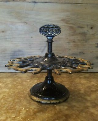 Antique Vintage Cast Iron Stand Rubber Stamp Holder - The Unit 8