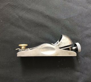 Vintage STANLEY 60 1/2 Low Angle Block Plane with Adjustable Throat Made in USA 3