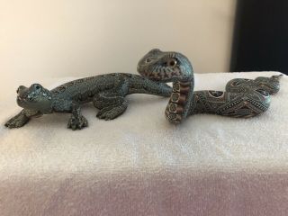 Polymer Clay Snake & Gecko