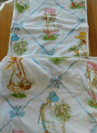 Vintage Holly Hobbie Full/double Bed Sheets Fitted/flat Bed Bedding Bedroom
