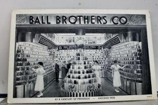 Illinois Il Ball Brothers Co Chicago Postcard Old Vintage Card View Standard Pc