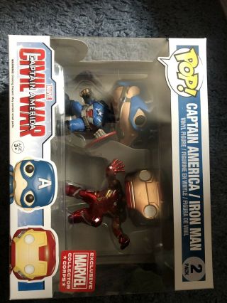 Funko Pop Captain America Iron Man 2 - Pack Collector’s Corp Exclusive