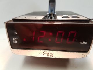 Vintage Folding Desk Lamp Digital Alarm Clock 5500A Cosmo Time Lamp 5