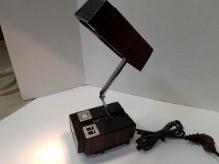 Vintage Folding Desk Lamp Digital Alarm Clock 5500A Cosmo Time Lamp 6