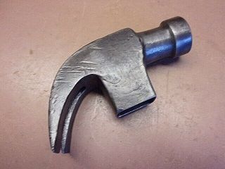 Vtg PHILADELPHIA TOOL CO.  Curved Claw Hammer Head 1 Lb.  2.  6 Oz.  Exc. 4