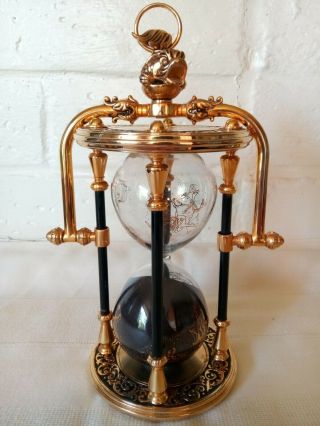 Franklin National Maritime Historical Society Zodiac Brass Hourglass