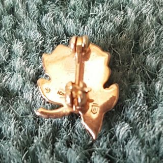 Vintage Alpha Omicron Pi sorority rose gold Mother? pin - Wow 3