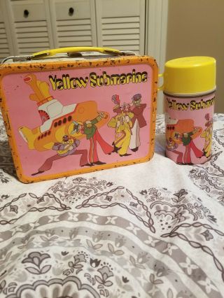 The Beatles Classic Yellow Submarine - Metal Lunch Box - Very Hard To Find
