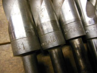vintage large size twist drill bits 5/8 