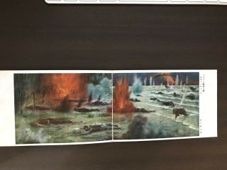 Ww2 Japan Army Attacking Kota Bahru View Panorama 2 Folding Military Postcard